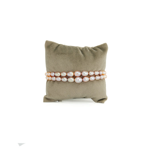 Subtle Drop Grading Multicolor Freshwater Pearl Bracelet