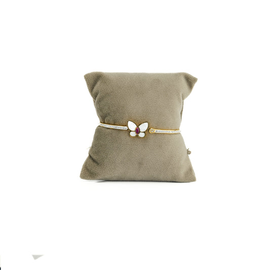 Glossy Butterfly Pearl Bracelet