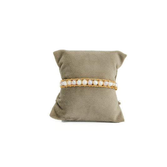 Classic Near Round Multicolor Pearl Bracelet