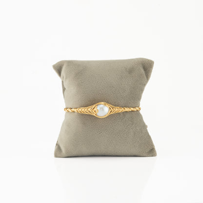 Genuine Near Round Freshwater Pearl Bracelet