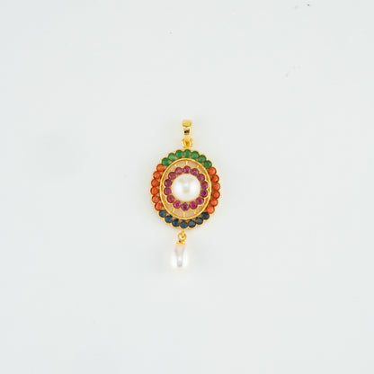 Colorful Multicolor Freshwater Pearl Locket
