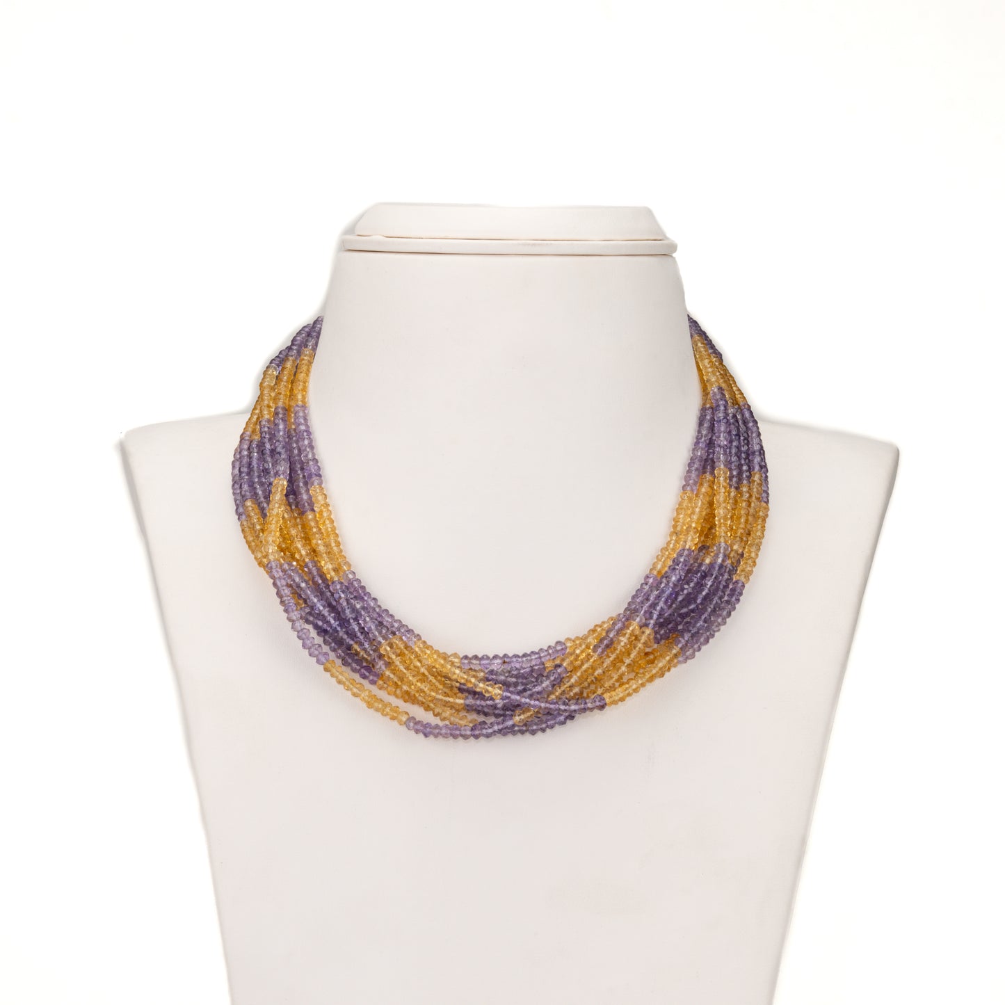 Semi Precious Multoclor Beads Necklace
