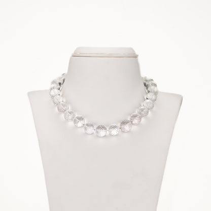 Clear Quartz Crystal Beads Necklace