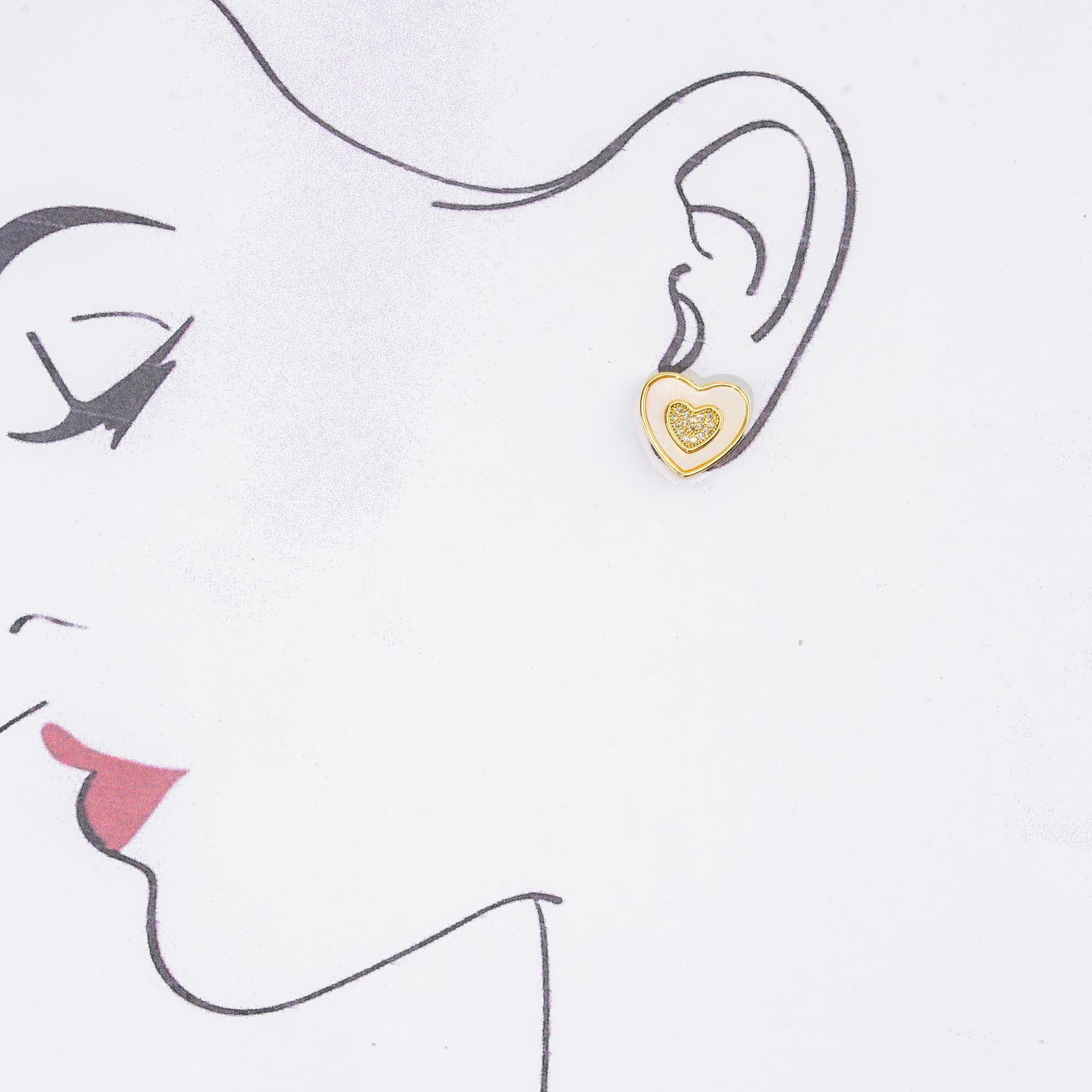 Silky Pearl Stud Earrings