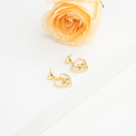 Dramatic Pearl Stud Earrings