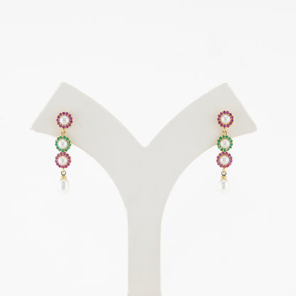 Radiant Pearl Stud Earrings