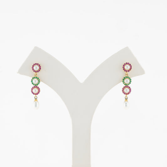 Radiant Pearl Stud Earrings