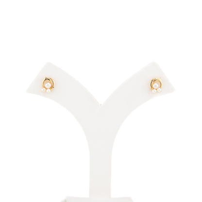 Rosy White Pearl Studs Earrings