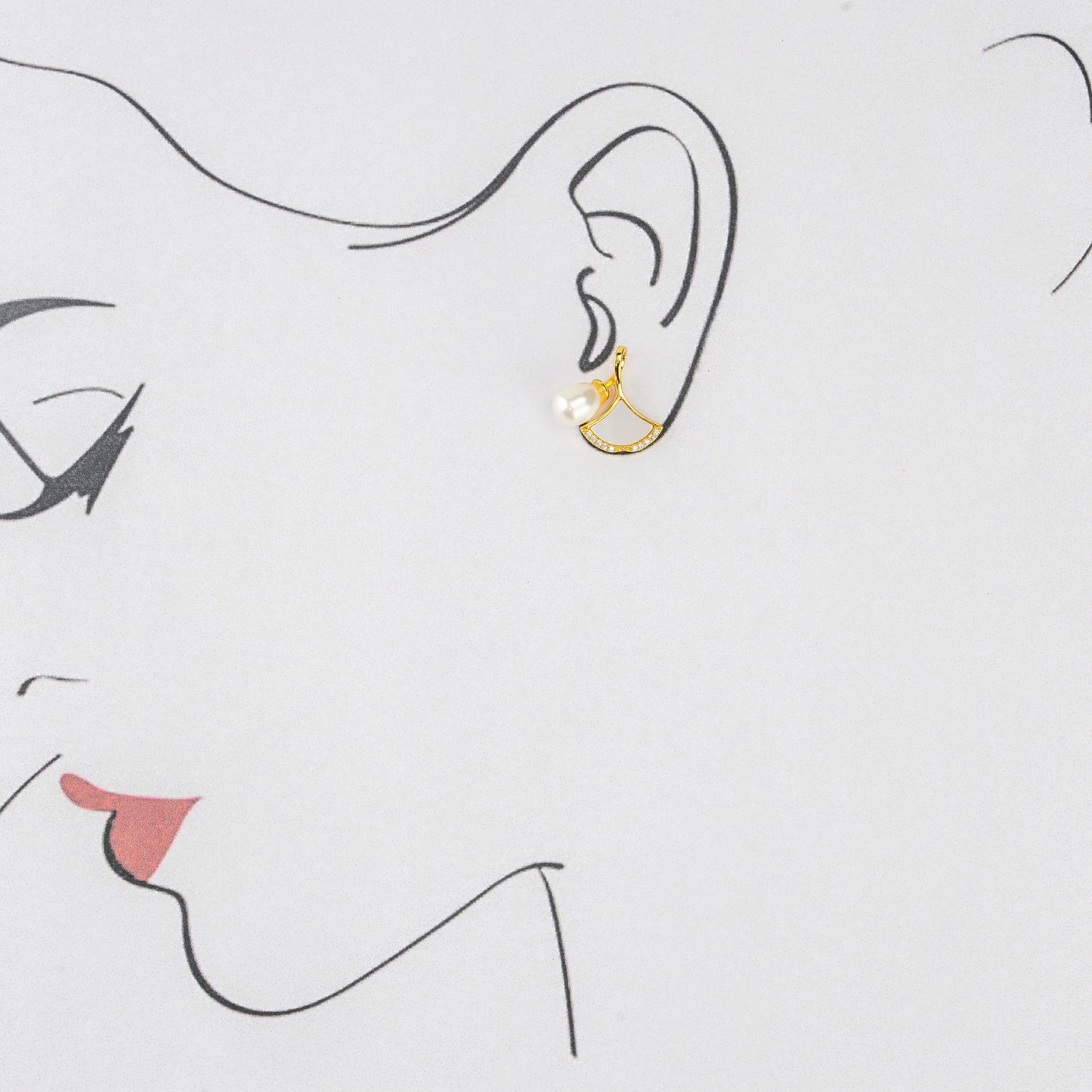 Classy Pearl Stud Earrings
