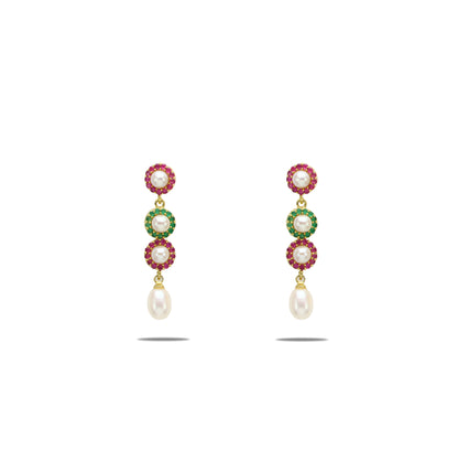 Radiant Pearl Stud Earrings