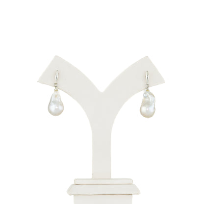 Baroque Hanging Pearl Earrings