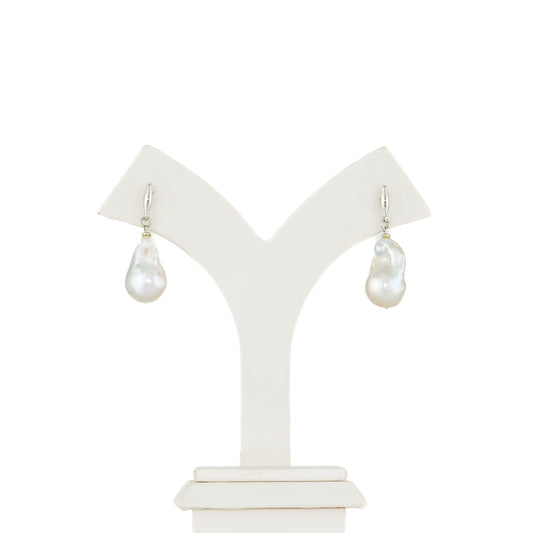 Baroque Hanging Pearl Earrings