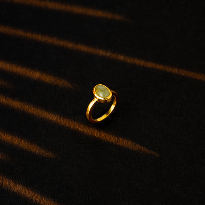Majestic Gold Yellow Sapphire Stone Ring