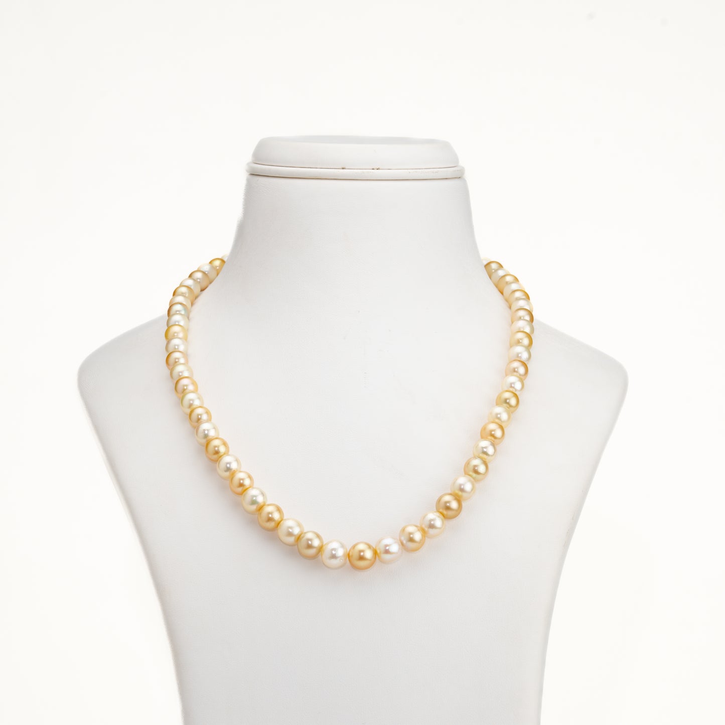 7.0-8.0mm Multicolor Near Round South Sea Pearl Necklace Set - AA Quality