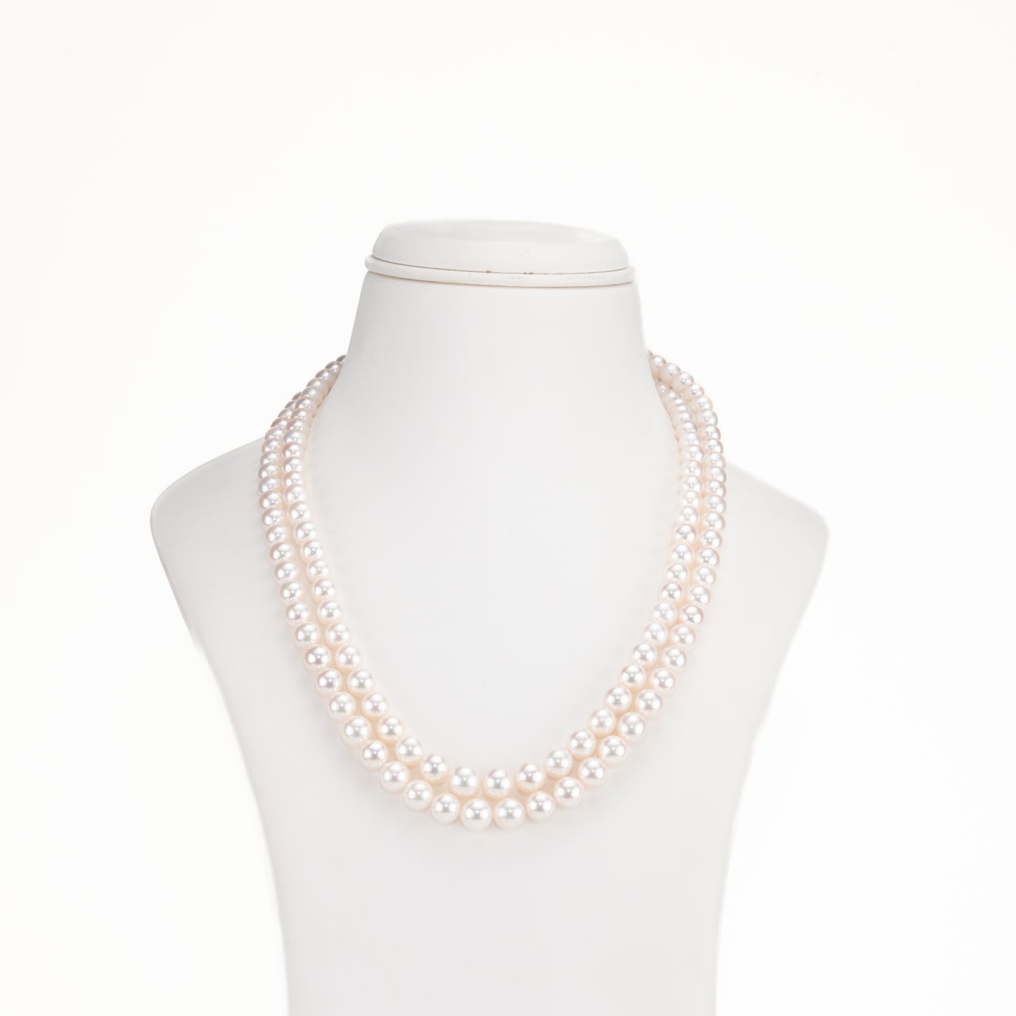 Grading White Round Saltwater Akoya Pearl Necklace Set - AAA Quality