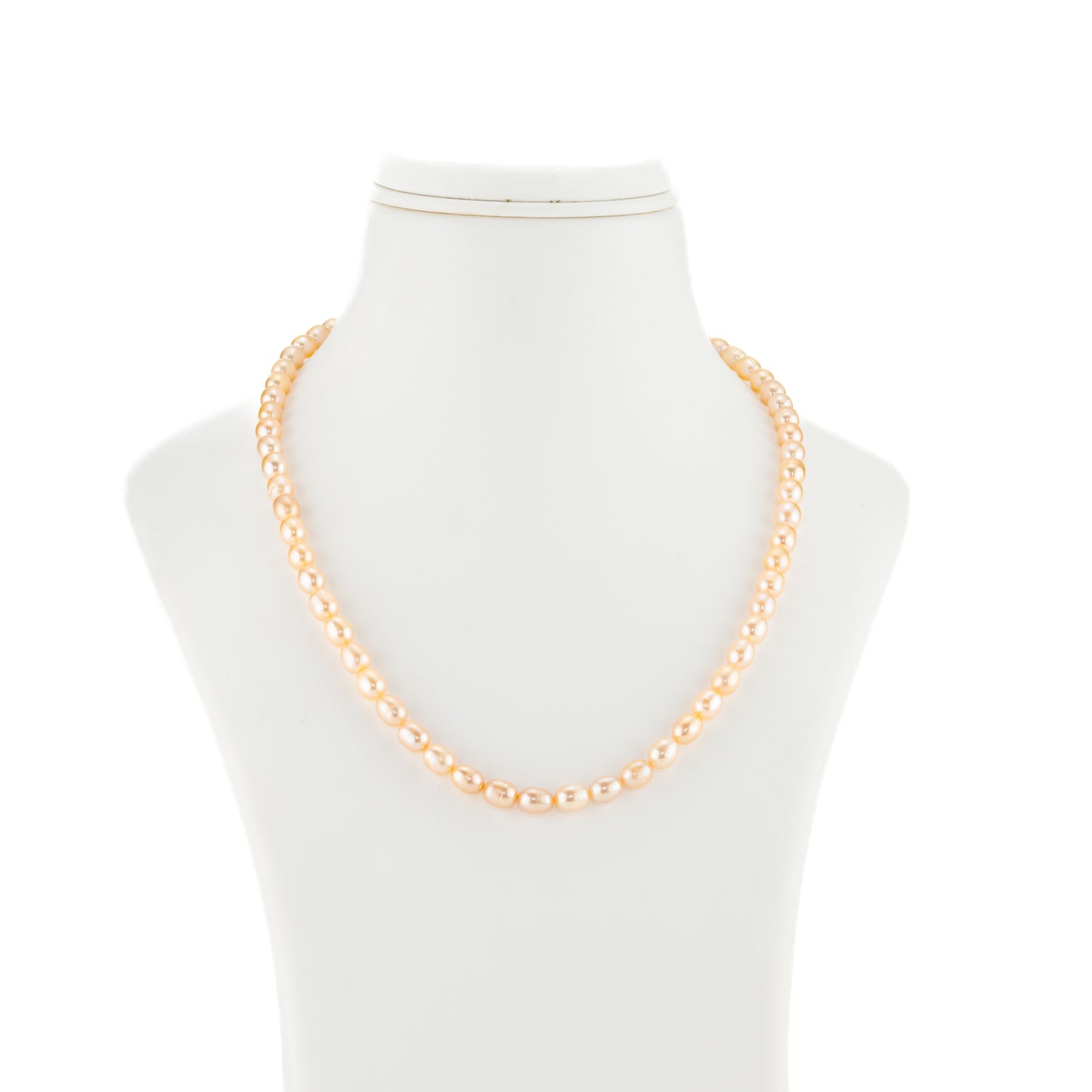 7.0-8.0mm Pink Drop Freshwater Pearl Necklace Set - AA Quality