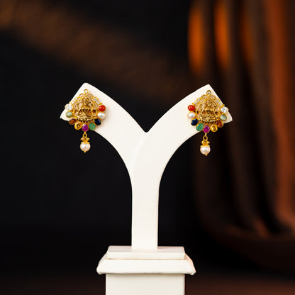 Divine Navratan Stone Earrings