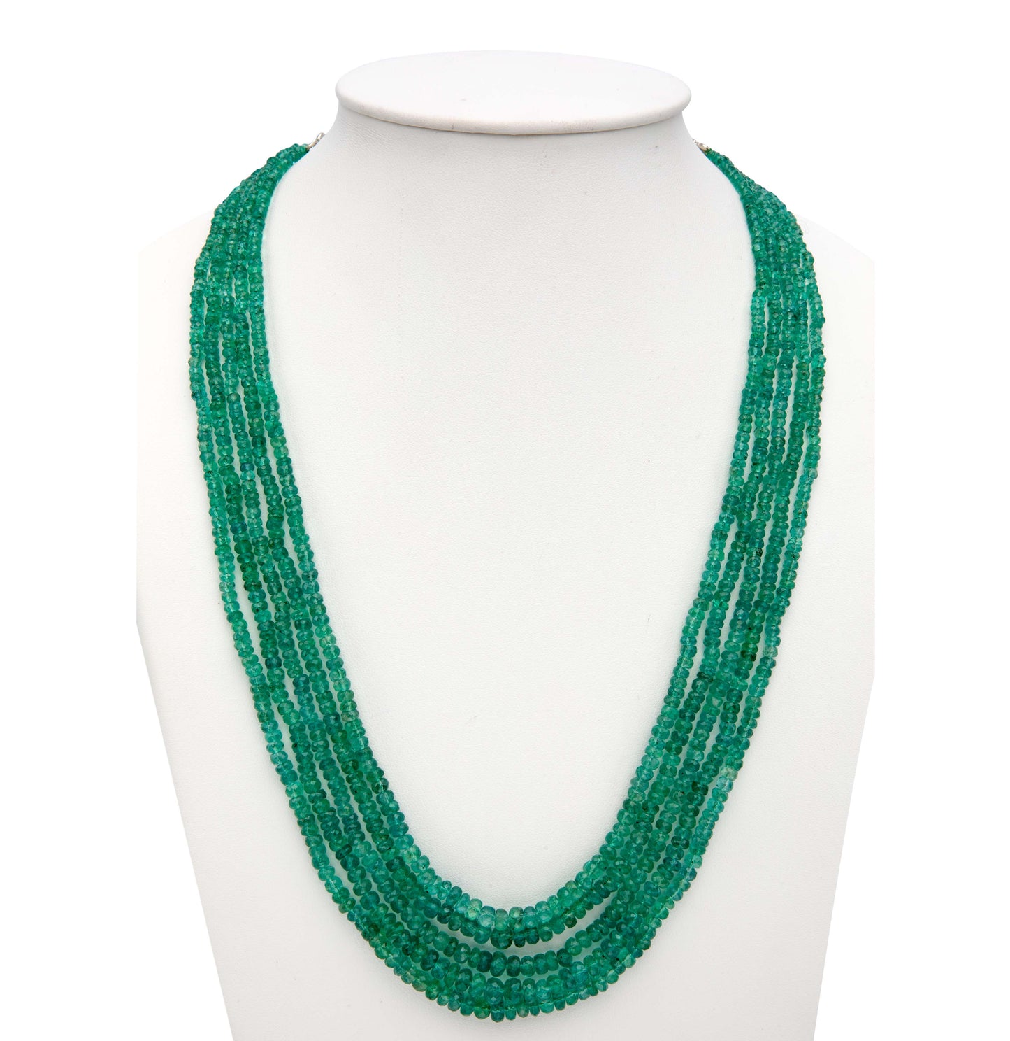 Natural Emerald Mala