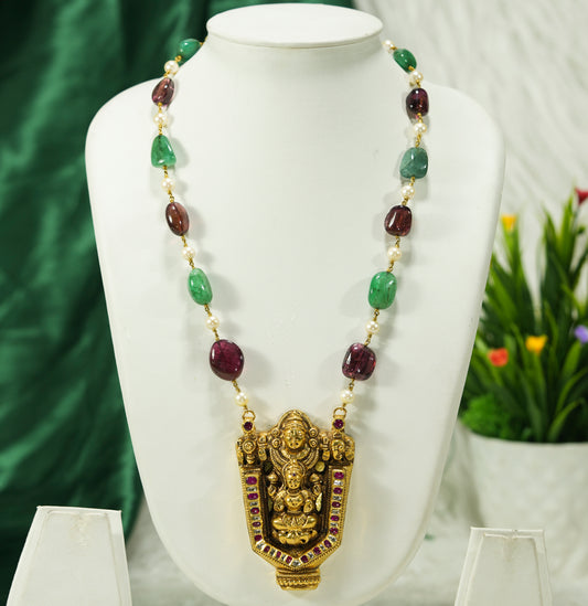 Precious Laxmi JI Locket With Taarmala