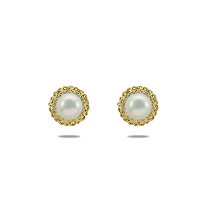 Comfortable Pearl Stud Earrings