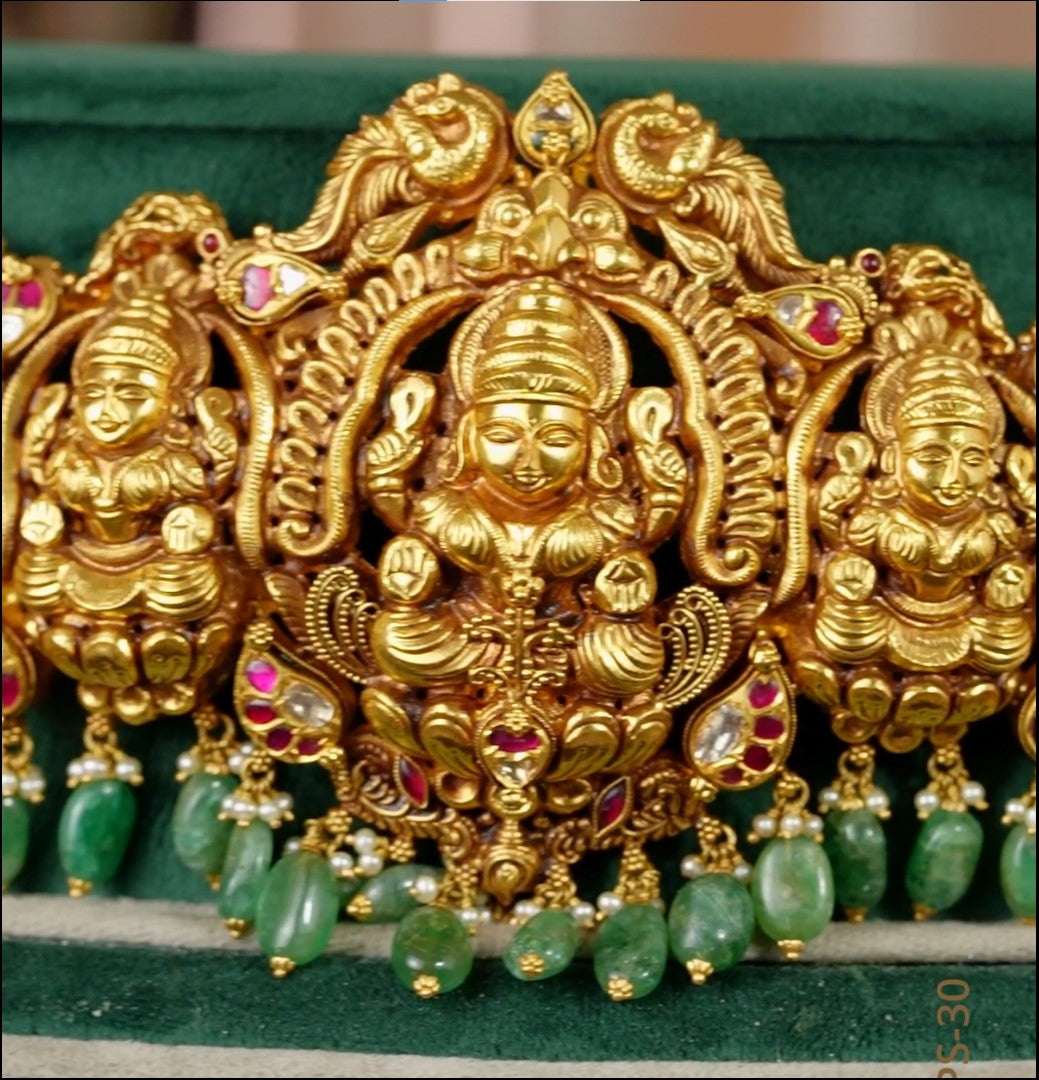 Resplendent Laxmi Devi Gold Vadanam