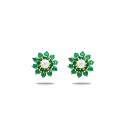 Luminescent Green Stone Pearl Tops