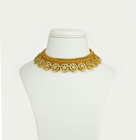 Vintage Gold Short Necklace