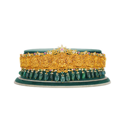 Antique Ruby Emerald Gold Vadanam