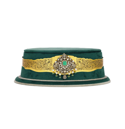 Exquisite Diamond and Gold Vadanam