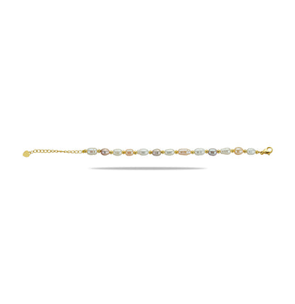 Multicolor Drop Freshwater Pearl Bracelet