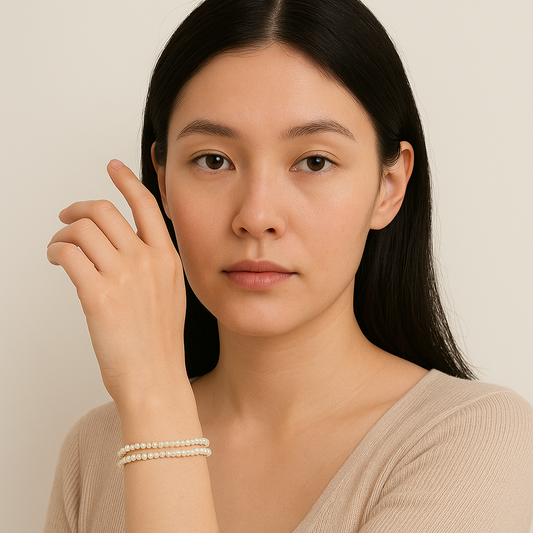 Favorite White Button Freshwater Pearl Bracelets