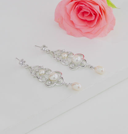 Gorgeous Fancy Freshwater Pearl Hanging Earrings