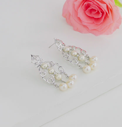 Exceptional Fancy Freshwater Pearl Hanging Earrings