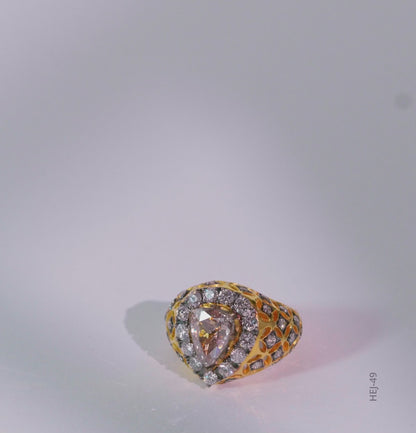 Intricate Polki Ring
