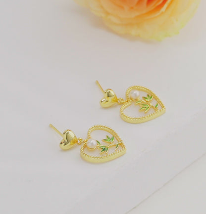 Dramatic Pearl Stud Earrings