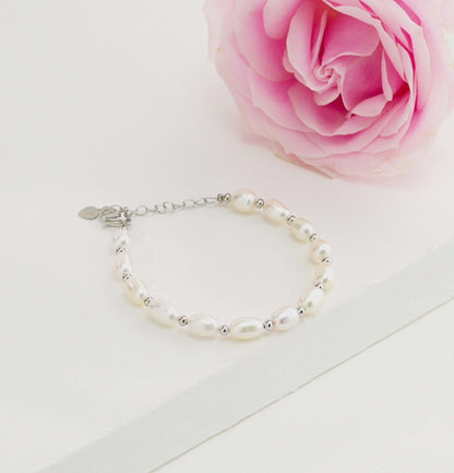 Delicate Drop Freshwater Pearl Bracelet