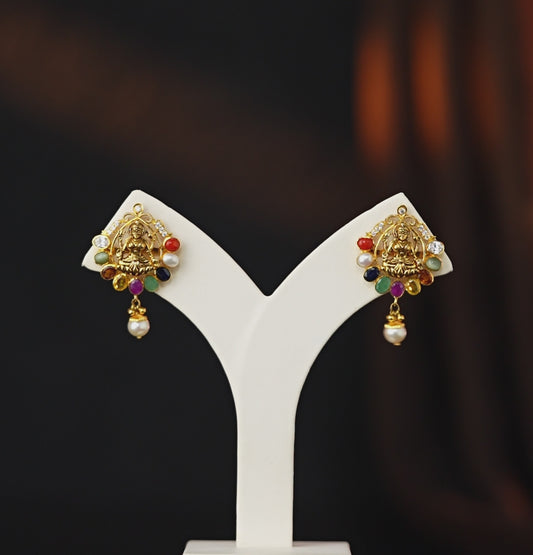 Divine Navratan Stone Earrings