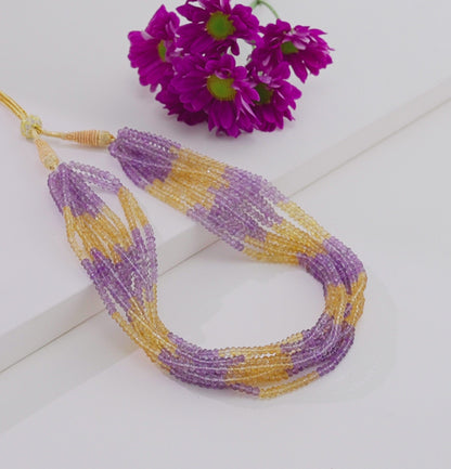 Semi Precious Multoclor Beads Necklace