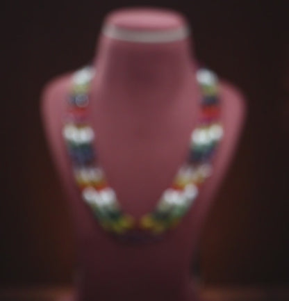 Natural Navaratan Beads Necklace