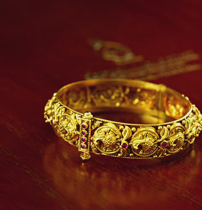 Handcrafted Ruby Bangle