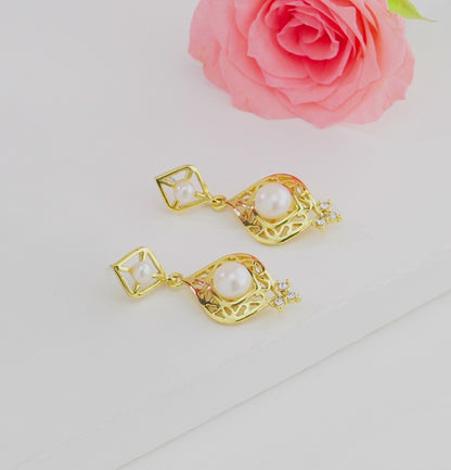 Exotic Fancy Pearl Earrings