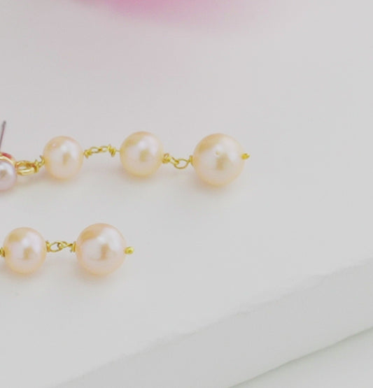Superior Mix Freshwater Pearl Hanging Earrings