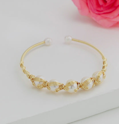 Superior Near Round Freshwater Pearl Bracelet