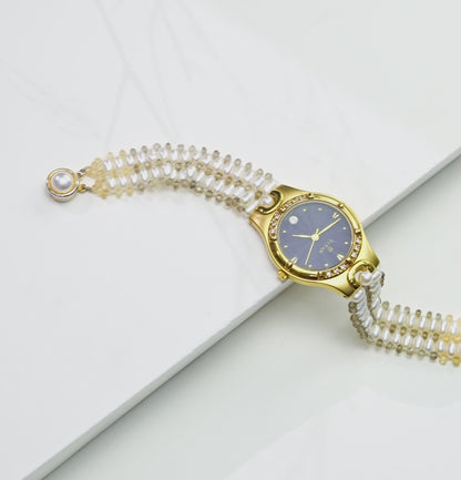 Glistening Fancy Drop Pearl Watch