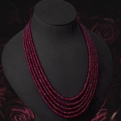 Natural Ruby Necklace