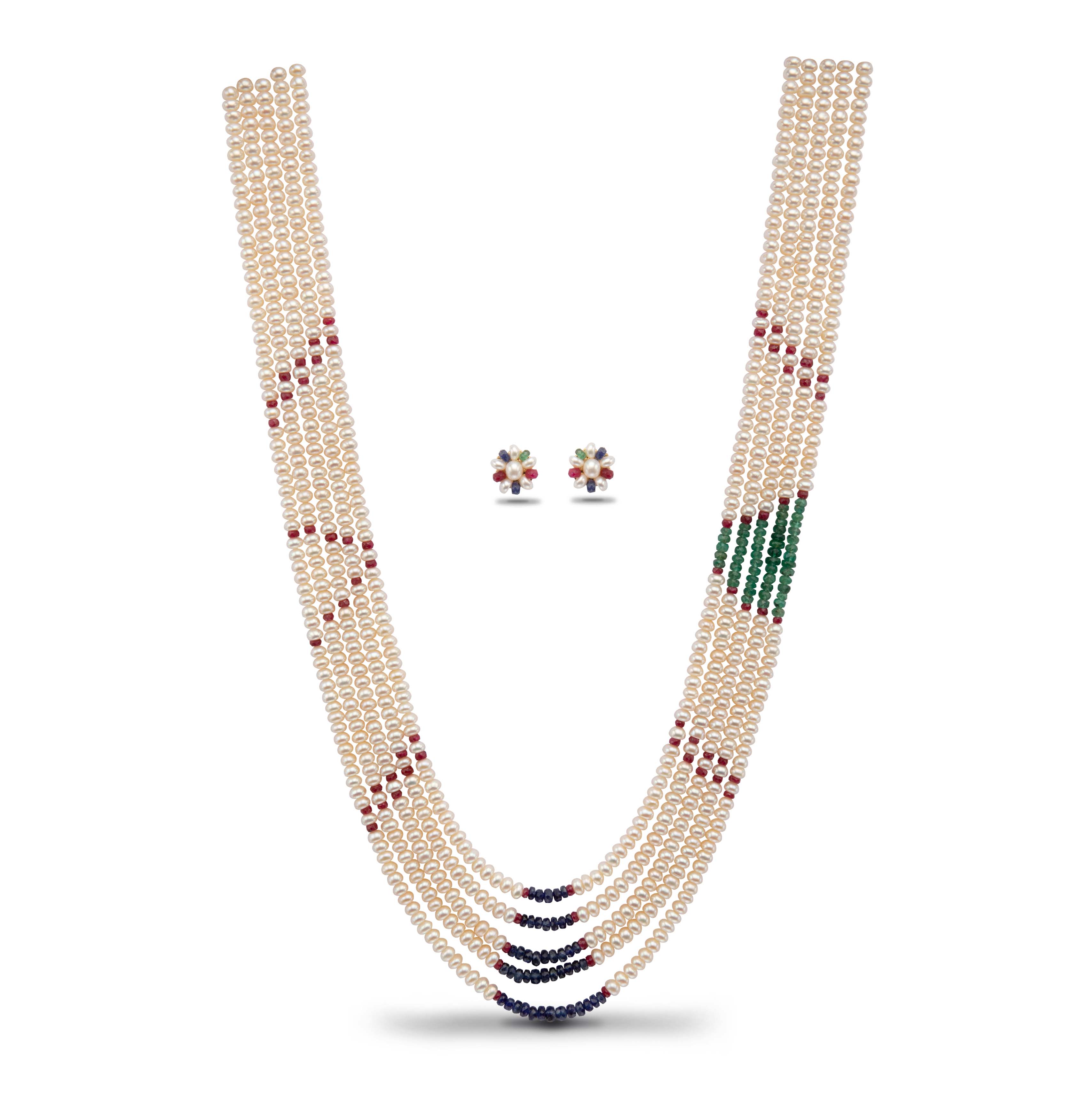 Ruby and online sapphire necklace sets