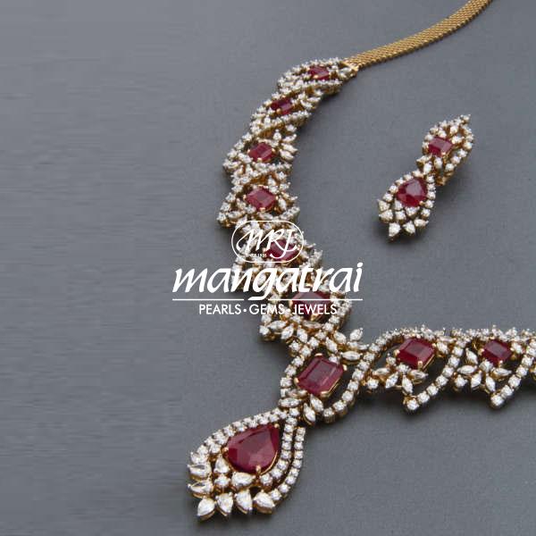 Mangatrai store diamond necklace