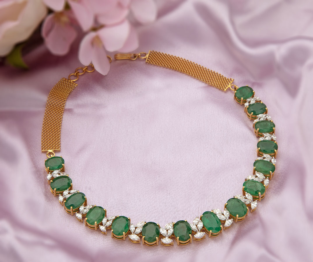 Mangatrai store diamond necklace