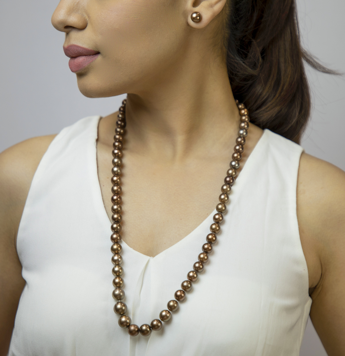 Macy's Golden South Sea Cultured Pearl Necklace (8-10mm) in 14k Gold |  CoolSprings Galleria