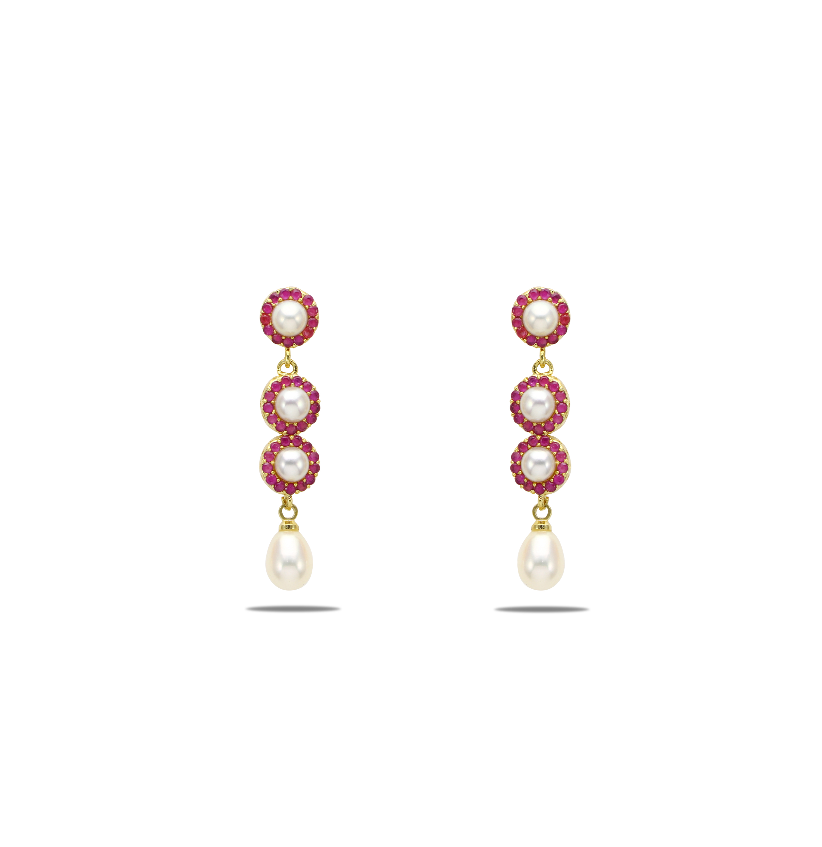 Feminine Pearl Stud Earrings | Mangatrai Pearls & Jewellers